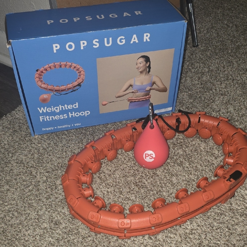 POPSUGAR Orange Fitness Hoop Adjustable Accessory